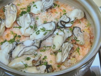【PON！今すぐマネシピ！ちなみ（千波）にヘルシー～！】牡蠣の炊き込みご飯のレシピ・浜内千波