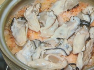 牡蠣の炊き込みご飯
