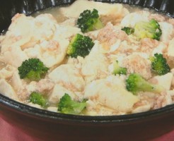 豆腐と鶏ひき肉のうま煮