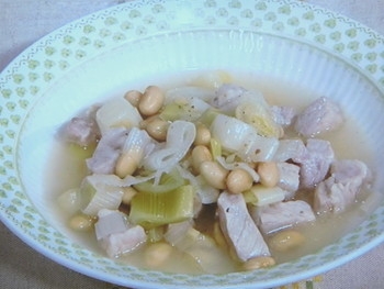 【きょうの料理】豚肉と大豆のねぎしょうが煮込みのレシピ・藤野嘉子