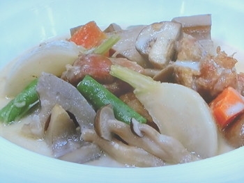 【ノンストップ】チキンと冬野菜のクリーム煮のレシピ・加賀田京子・行列シェフのまかない・家ごはん