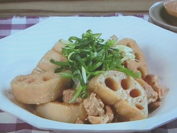 【キューピー３分クッキング】鶏肉とれんこんのごまみそ煮のレシピ・小林まさみ