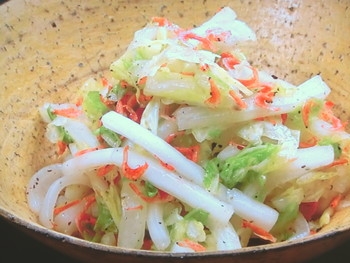 【きょうの料理】白菜と桜えびのさっぱりサラダのレシピ・高谷亜由