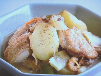 【上沼恵美子のおしゃべりクッキング】手羽とじゃがいもの煮込みのレシピ・上沼恵美子・宮崎耕一・高橋努
