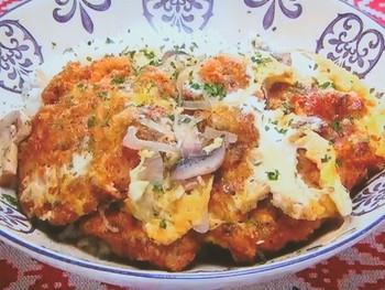 【ZIP！速水もこみちのMOCO''Sキッチン】もこみち流　イタリア風カツ丼のレシピ・速水もこみち