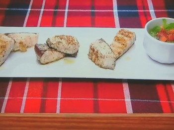 【ZIP！速水もこみちのMOCO''Sキッチン】もこみち流　サワラのグリル～ほうれん草のチリミントソース〜のレシピ・速水もこみち