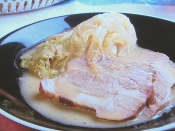 【キューピー３分クッキング】豚肉とキャベツのマスタード煮のレシピ・小林まさみ