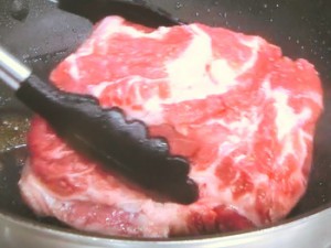 豚肉とキャベツのマスタード煮