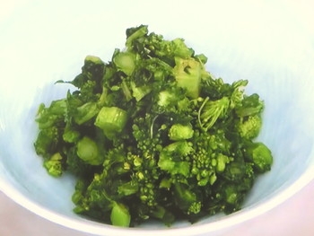 【おかずのクッキング】菜の花の塩揉みのレシピ・土井善晴