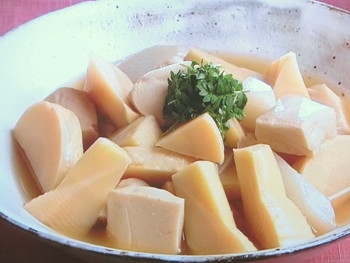 【キューピー３分クッキング】たけのこ、うど、高野豆腐の炊き合わせのレシピ・石原洋子