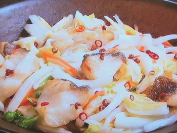 【キューピー３分クッキング】たらのから揚げ ラーパーツァイあえのレシピ・田口成子