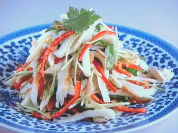 【上沼恵美子のおしゃべりクッキング】ちくわとササミの香味和えのレシピ・上沼恵美子・宮崎耕一・松原のぶえ