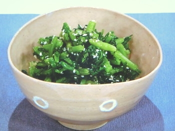 【きょうの料理】春菊とせりの朝地あえのレシピ・鈴木登紀子