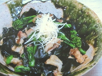 【きょうの料理】わかめと豚バラの甘辛炒めのレシピ・村田吉弘