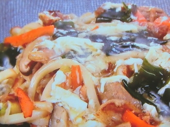 【ノンストップ】あんかけ焼きうどんのレシピ・坂本昌行・坂本昌行のOne Dish