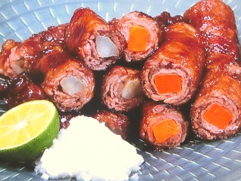 【ノンストップ】野菜の肉巻きのレシピ・笠原将弘・笠原将弘のおかず道場
