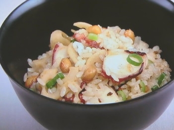 【上沼恵美子のおしゃべりクッキング】たこと大豆の混ぜご飯のレシピ・上沼恵美子・岡本健二・武田修宏