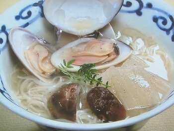 【おかずのクッキング】はまぐりとうどのにゅうめんのレシピ・笠原将弘