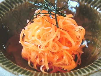 【きょうの料理】春にんじんの梅あえのレシピ・大原千鶴