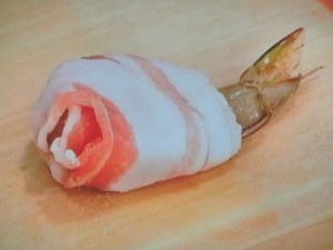 えびの豚肉巻き オーロラソース