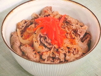 【きょうの料理】牛丼のレシピ・高橋卓児