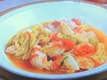 【キューピー３分クッキング】鶏胸肉とキャベツの洋風トマト蒸しのレシピ・小林まさみ
