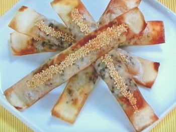 【上沼恵美子のおしゃべりクッキング】ごま風味の棒ギョウザのレシピ・上沼恵美子・六角精児・宮崎耕一