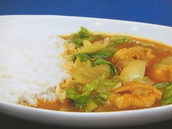 【ノンストップ】春キャベツと新タマネギの中華風カレーのレシピ・名雪寛己・行列シェフのまかない・家ごはん
