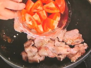豚肉とトマトの炒めもの