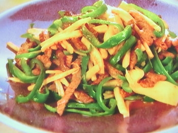 【ノンストップ】ジンジャー青椒細肉（チンジャオロースー）のレシピ・坂本昌行・坂本昌行のOne Dish
