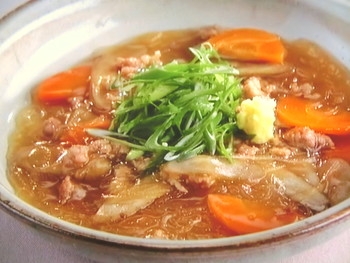 【上沼恵美子のおしゃべりクッキング】春雨とゴボウのうま煮のレシピ・上沼恵美子・岡本健二・浅香唯