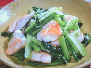 【きょうの料理ビギナーズ】鶏肉と小松菜の炒め物のレシピ・河野雅子