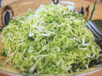 【きょうの料理】ハーブ入りコールスローのレシピ・栗原はるみ