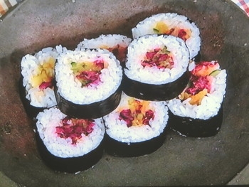 【きょうの料理】漬物の彩り太巻きのレシピ・佐々木浩