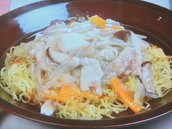 【キューピー３分クッキング】野菜あんかけ焼きそばのレシピ・田口成子