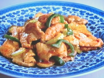 【上沼恵美子のおしゃべりクッキング】豚肉の辛み炒めのレシピ・上沼恵美子・佐々木健介・宮崎耕一