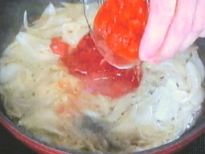 トマト風味のポークチャップ