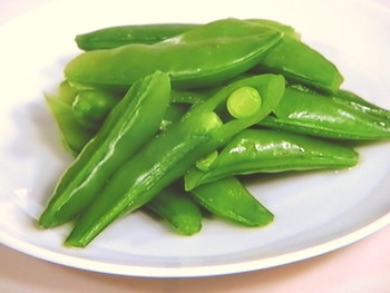【きょうの料理】スナップえんどうのおひたしのレシピ・飛田和緒