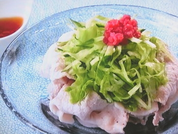 【きょうの料理】紅しょうがと豚しゃぶの甘酢サラダのレシピ・大原千鶴