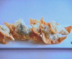 豆腐と海老の揚げワンタン