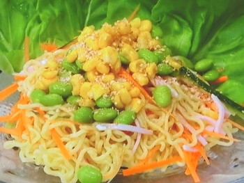 【キューピー３分クッキング】サラダラーメンのレシピ・飛田和緒