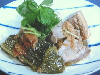 【きょうの料理】ゴーヤーと豚バラの梅煮のレシピ・ワタナベマキ