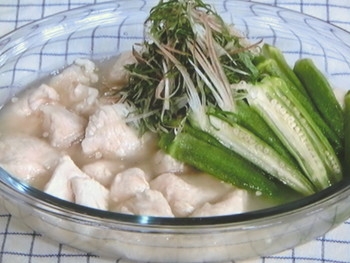 【きょうの料理】オクラとささ身のわさびマリネのレシピ・ワタナベマキ