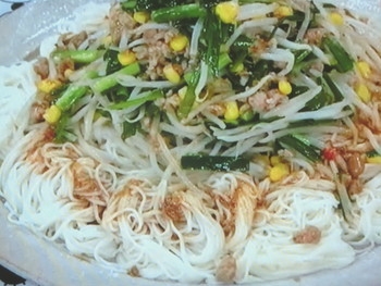 【あさイチ】肉もやしそうめんのレシピ・舘野鏡子・解決！ごはん