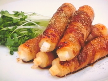 【ノンストップ】節約長いもinちくわの豚バラ巻き蒲焼きのレシピ・三ツ星シュフの食ナビ