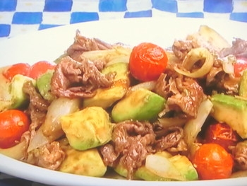 【キューピー３分クッキング】牛肉とアボカドのカレー炒めのレシピ・小林まさみ