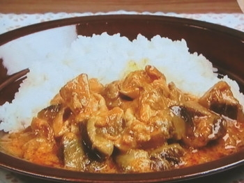 【キューピー３分クッキング】鶏肉となすのカレーヨーグルト煮のレシピ・田口成子