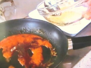 鶏の酢生姜照り焼き