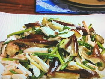 【キューピー３分クッキング】蒸しなすと鶏肉の辛子酢あえのレシピ・石原洋子