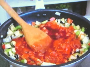 もこみち流　夏野菜のトマトパスタ